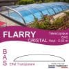 L'abri de piscine FLARRY CRISTAL : Transparence et Confort en Toute Saison